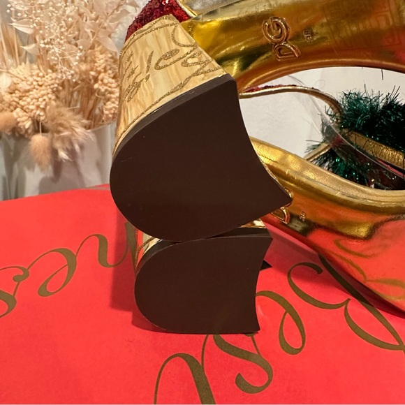 Dolce & Gabbana SZ 8/38 Christmas Holiday Sandal Heels - Picture 11 of 16